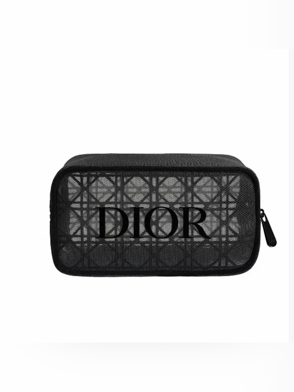 Dior Black Mesh Logo Cosmetic Case 5 by 7inch